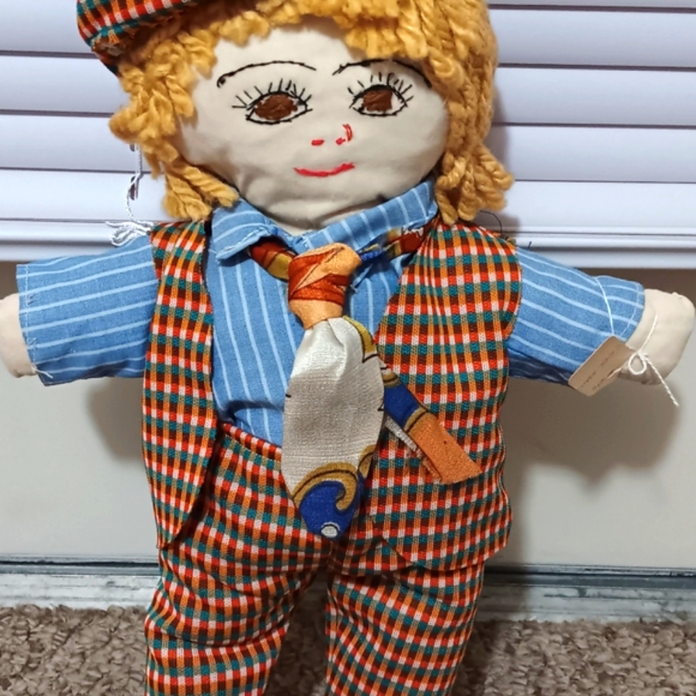 Vintage Handmade Stuffed Cloth Doll